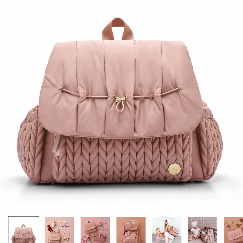 Happ Brand Levy Dusty Rose Diaper Bag